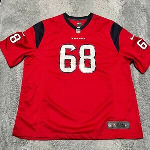 Nike Texans Jersey Mens XXL Red Harris 68 Football NFL